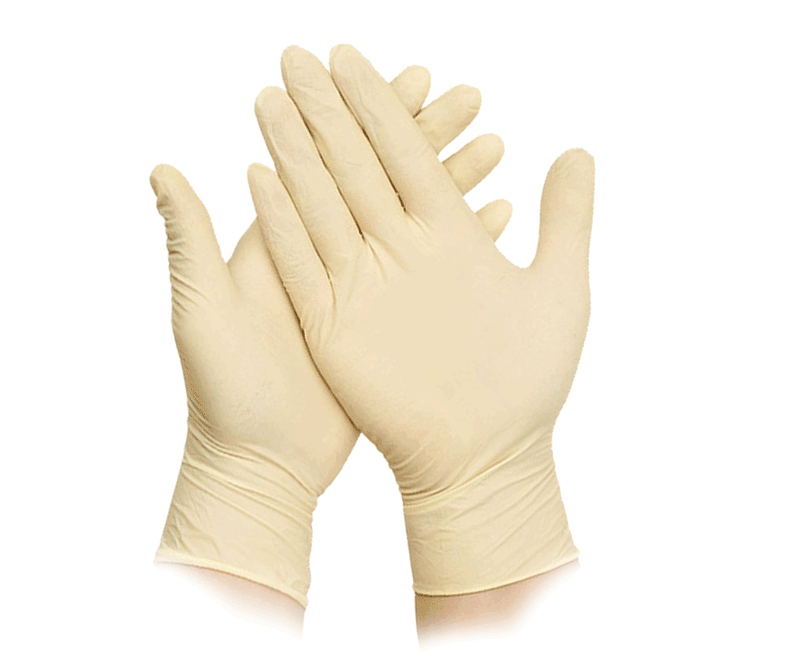一（yī）次性醫（yī）用乳膠（jiāo）檢查手套（無粉）